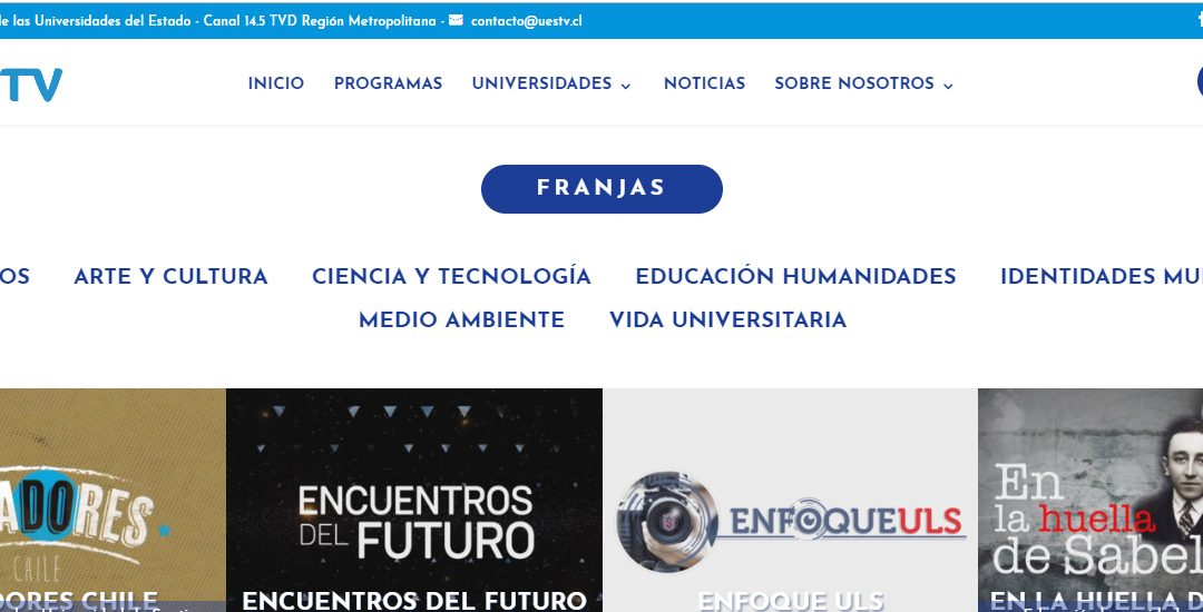 UESTV ESTRENA NUEVA PÁGINA WEB