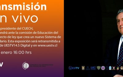 UESTV TRANSMITIRÁ EXPOSICIÓN DEL CUECH ANTE EL SENADO
