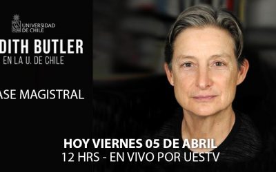 UESTV TRANSMITIRÁ CLASE MAGISTRAL DE FILÓSOFA ESTADOUNIDENSE JUDITH BUTLER DE LA UNIVERSIDAD DE CHILE
