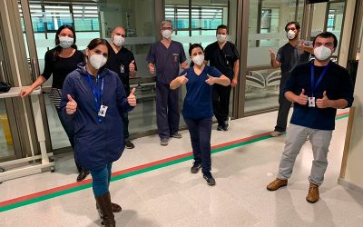 Equipo del Hospital Clínico de la U. de Chile viajó a La Araucanía para apoyar el manejo de pacientes con COVID-19