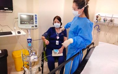 40 pacientes se atendieron en la Unidad Crítica Covid levantada por el Hospital Clínico de la U. de Chile