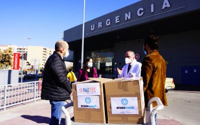 Teck, Mustakis y UTalca entregaron mil escudos de protección facial para personal hospitalario