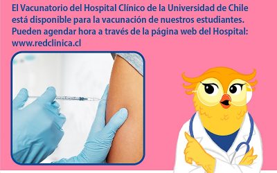 U. de Chile inicia vacunación de sus estudiantes contra el COVID-19 en su Hospital Clínico
