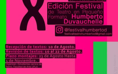 Festival de Teatro Humberto Duvauchelle abre convocatoria para edición 2021