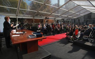 Los simbolismos que marcaron la histórica primera sesión de la Convención Constitucional