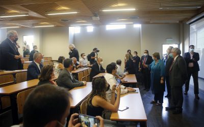 Expresidenta Bachelet visita renovado Campus Juan Gómez Millas de la U. de Chile