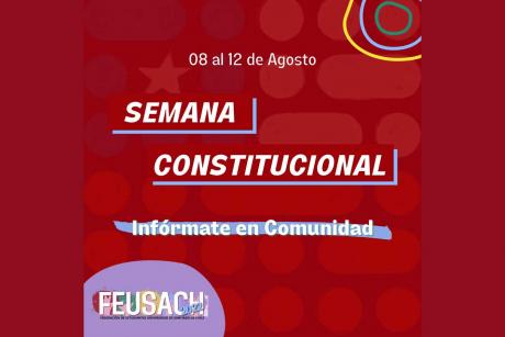 Semana Constitucional: Feusach realiza jornadas informativas de cara al plebiscito de salida del próximo 4 de septiembre